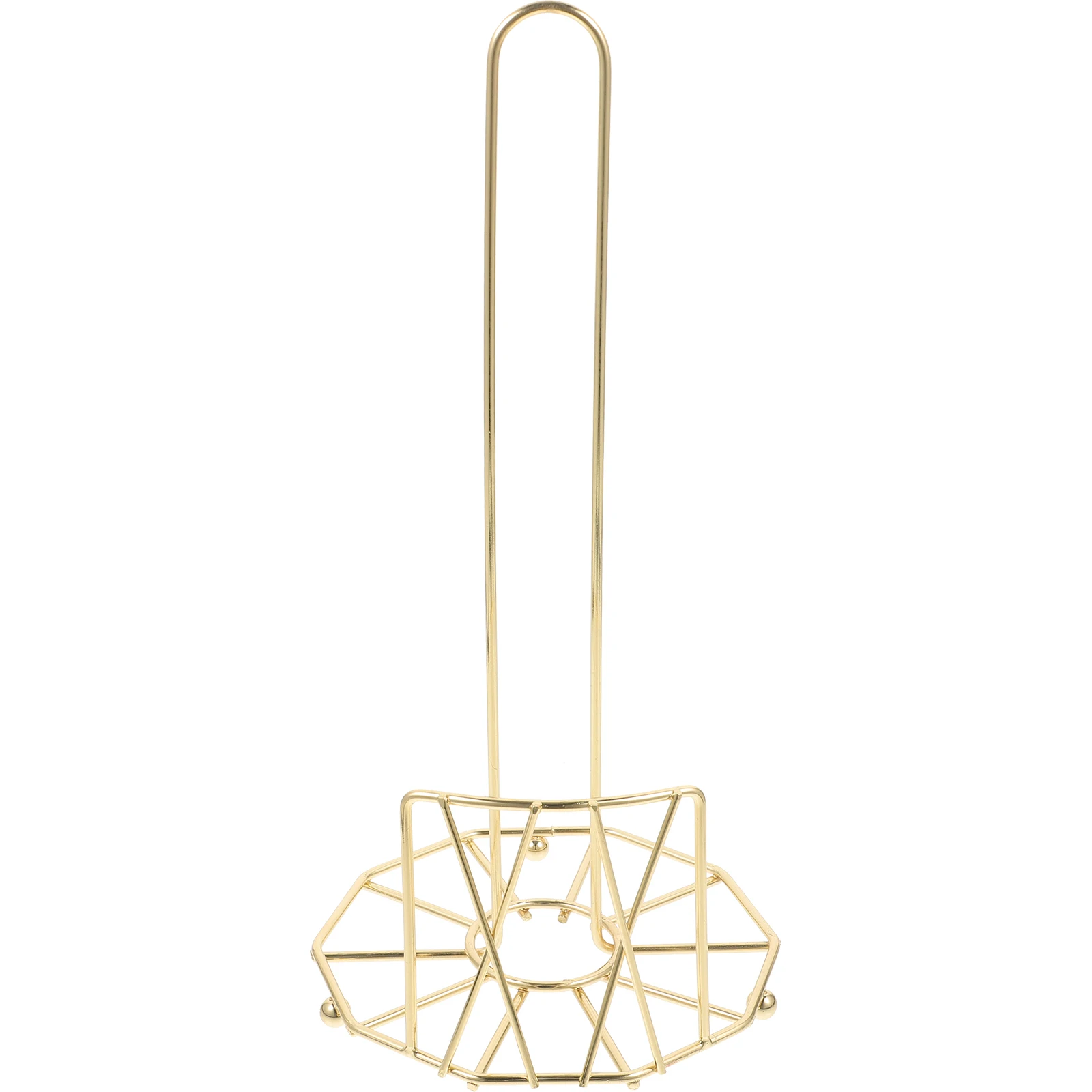 

Vertical Paper Towel Holder Tissue Rack Golden Kitchen Stable Bottom Fits Most Tissues Metal Design