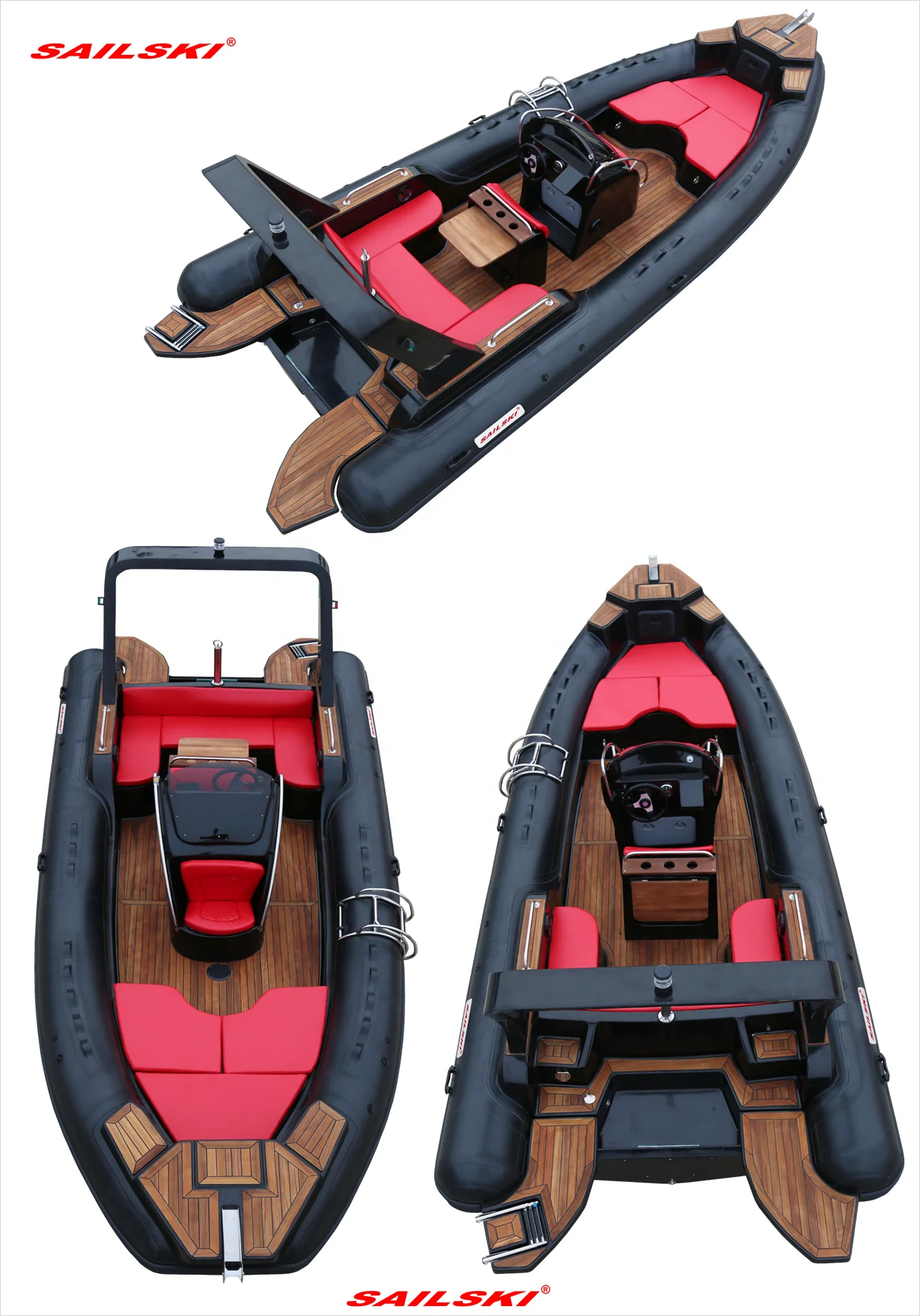 SAILSKI Rigid Inflatable Boats (RIB Boat 2.5m To 7.6m Range)