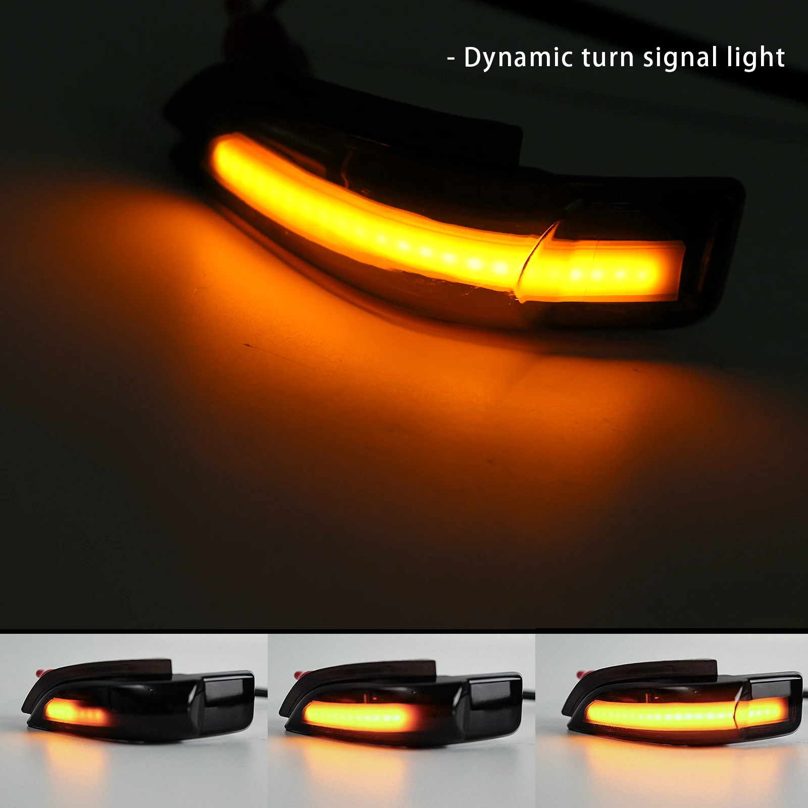 2x Car LED Amber Dynamic Rearview Mirror Light Turn Signal Indicator For Toyota Corolla Yaris XP130 Auris E180 Camry Prius 12V - view 3
