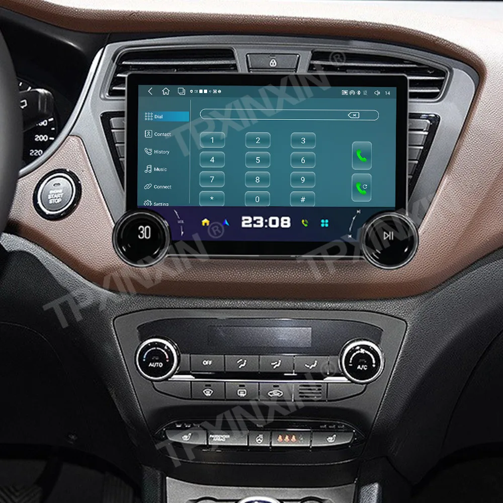 11.8 Inch Android13 Carplay For Hyundai i20 2014-2018 GPS Navigation Radio Player Car Multimedia Sound recorder Head Unit Screen