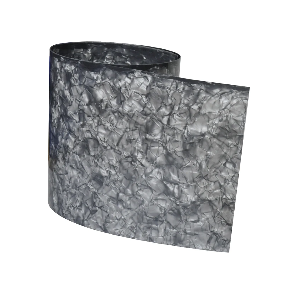 DIY Drum Wrap 500mm x 1580mm Celluloid Sheet 0.5mm Diamond Gray Musical Instrument Deco Sheet