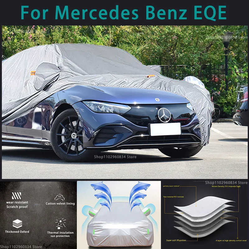 

For Mercedes benz EQE 210T Full Car Covers Outdoor Sun uv protection Dust Rain Snow Protective Auto car cover