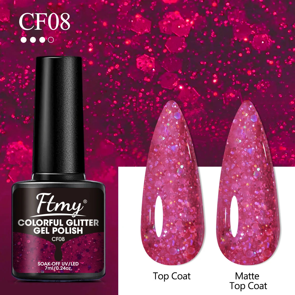 4pc ensemble de vernis à ongles Gel Semi 7ml Gel hybride Permanent vernis à ongles couche de finition tremper UV LED Gel d'art des ongles