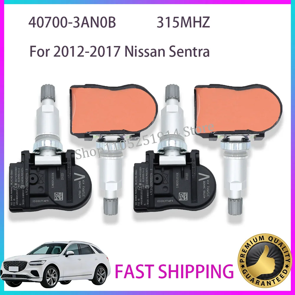 TPMS Sensor 40700-3AN0B 315MHz For 2012-2017 Nissan Sentra TPMS Tire Pressure Monitoring System