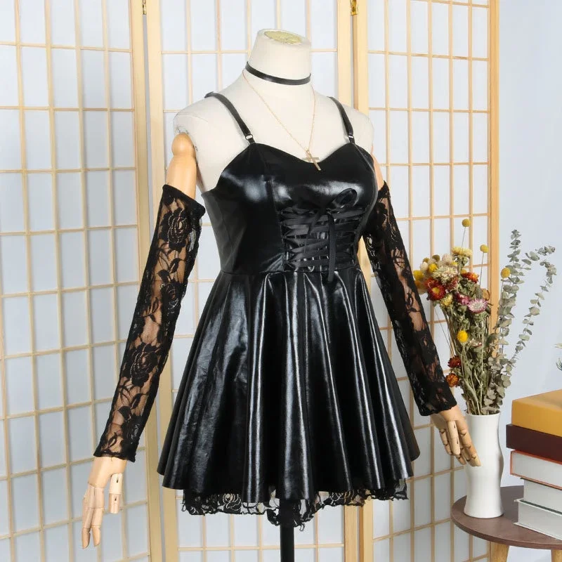 Death Cos Note Миса Амане Косплей Костюм с крестом Ожерелье Готическая Лолита Наряды для аниме-концертов и мероприятий на Хэллоуин