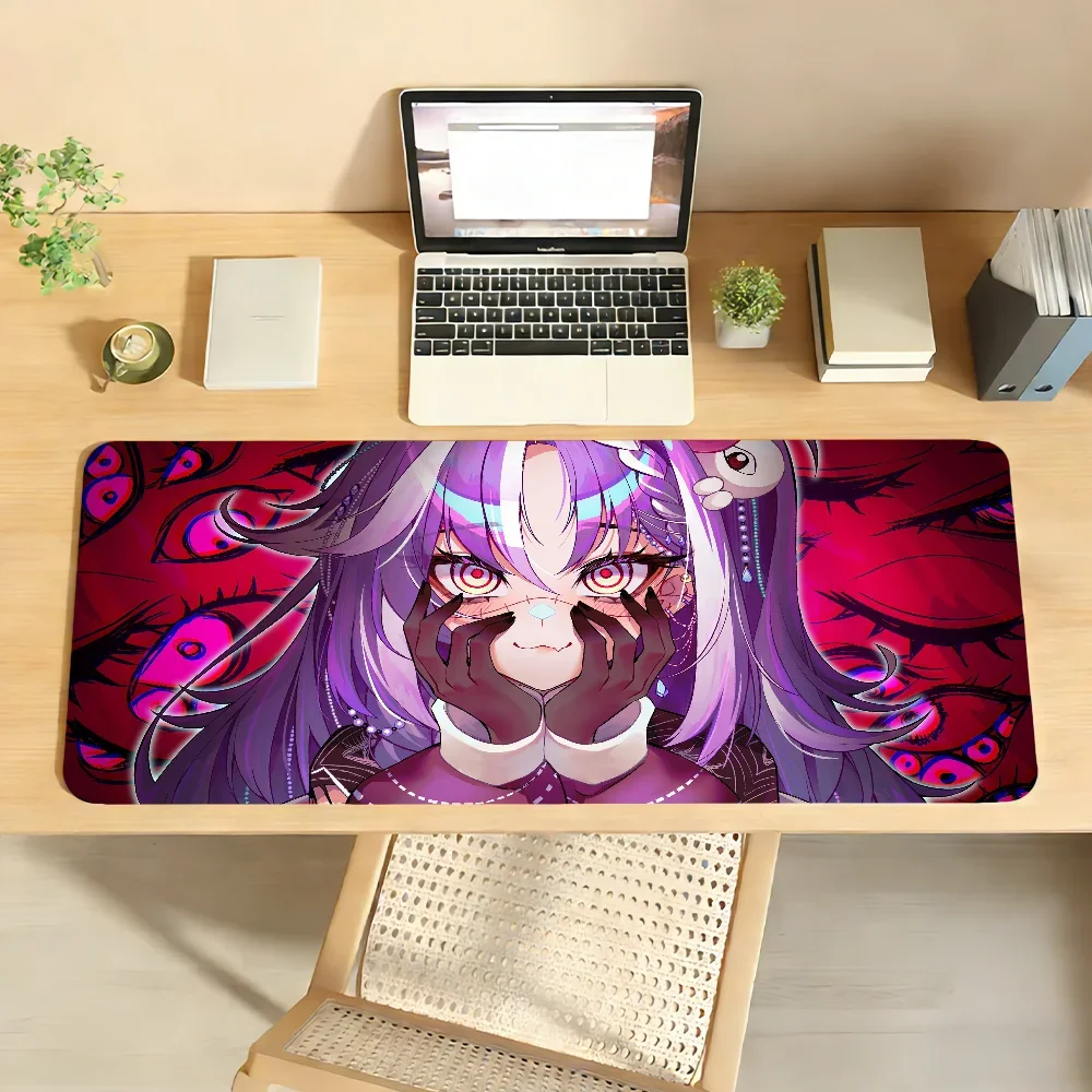 Cartoon Michi Mochievee Mouse Pad Non-slip Locking Edge DeskMat PC Laptop Accessories Rubber Office Keyboard Game 350x900x3mm