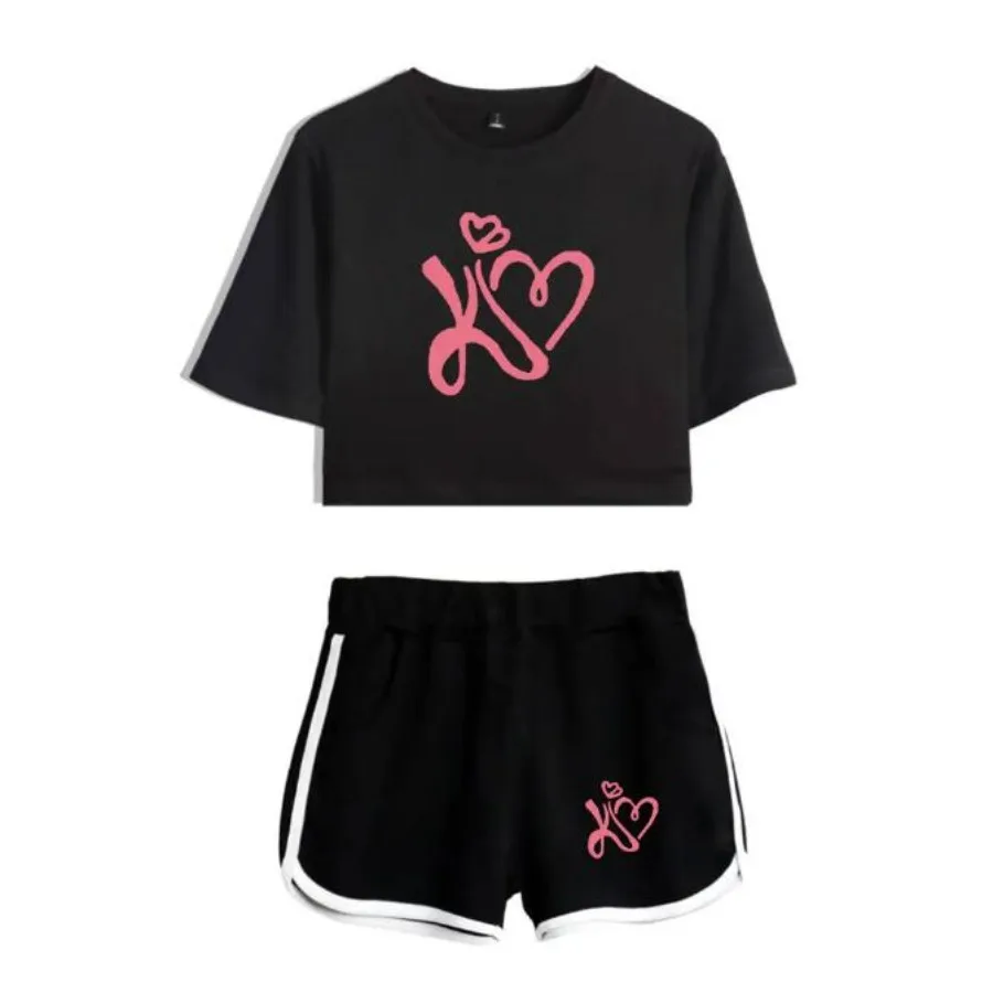 Summer Track Suit Women 2 Piece Set Kimberly Loaiza Merch Crop Top Shorts Two Piece Outfits Casual Sportwear Twopiece Sets