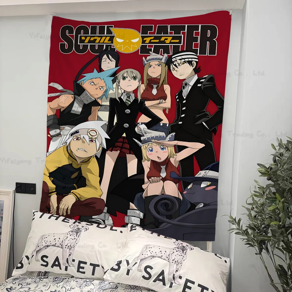 Anime SOUL EATER Wall Tapestry Home Decoration Hippie Bohemian Decoration Divination INS Home Decor