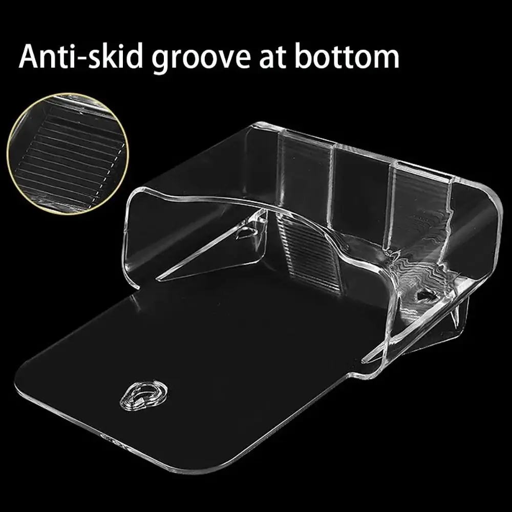 1Pcs Display Rack Card Storage Holder Desktop Basket Acrylic Photo Card Collection Organizer Transparent Photocard Stickers