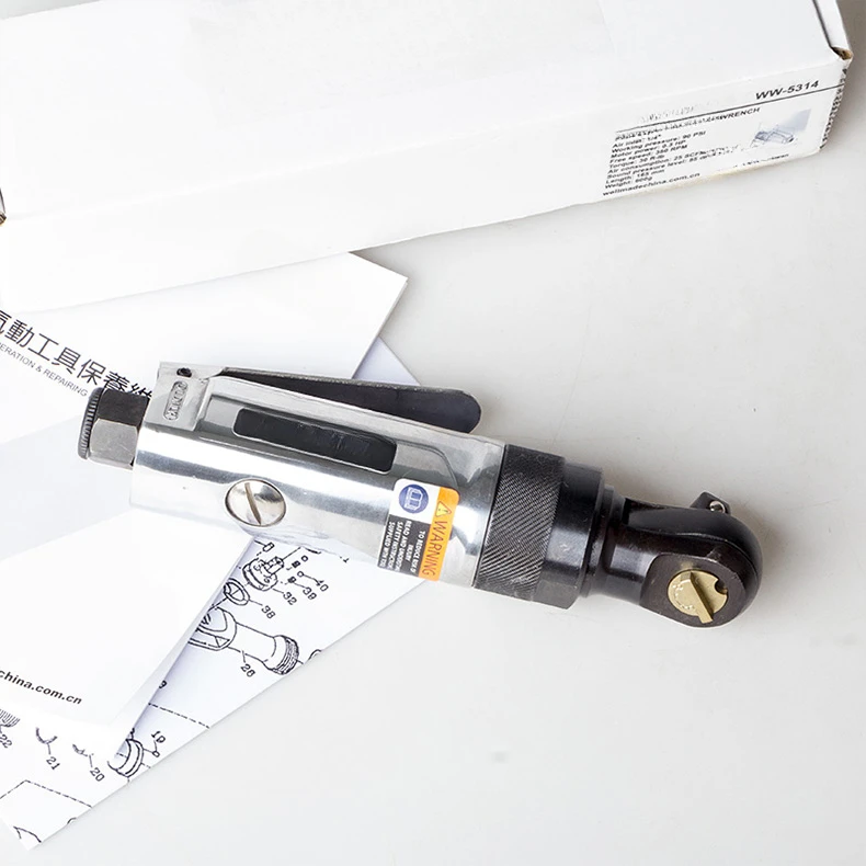 Chave de catraca pneumática curta de 3/8 polegadas Zhongfei importada ferramenta de chave de vento rápida WW-5314