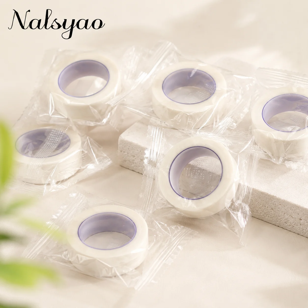 New 1/5/10PCS White Medical Paper Tapes False Eyelash Patch Breathable Eyelid Sticker Lint Eye Lashes Extension 9M*1.25CM