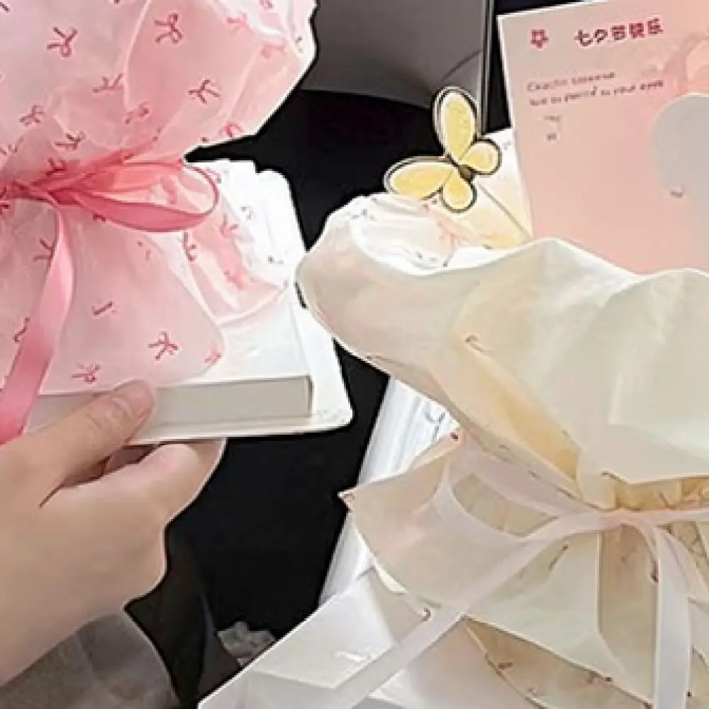 Thickened Tissue Paper For Gift Wrapping Flower Bouquet DIY Craft Supplies Floral Packaging Premium Translucent Sheets