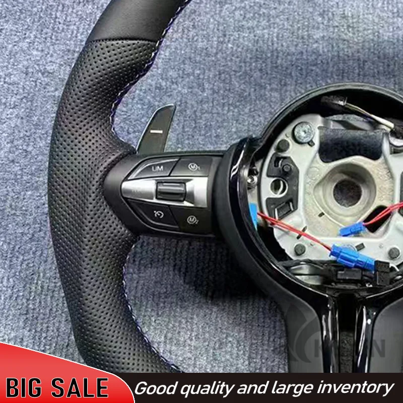The Steering Wheel Suitable For Bmw F30 F10 F31 F20 E60 E90 Is Made Of Leather Material And Sports Steering Car Accessories