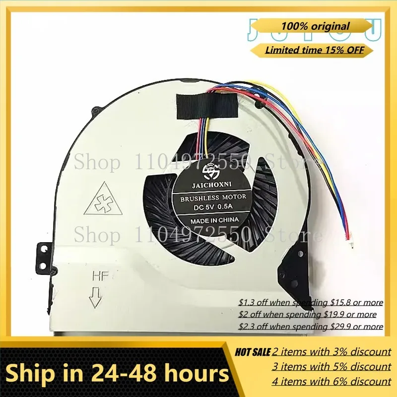Ventilador de Resfriamento para Notebook ASUS X550C X450C A450C K450C F450C K550C F550C - Peça de Reposição para CPU de Laptop