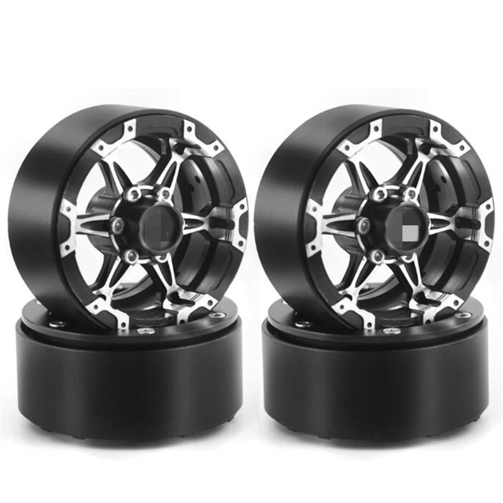 

4PCS Replacement 1.9 Inches Aluminum Alloy Wheels for TRX4 D90 RC Car