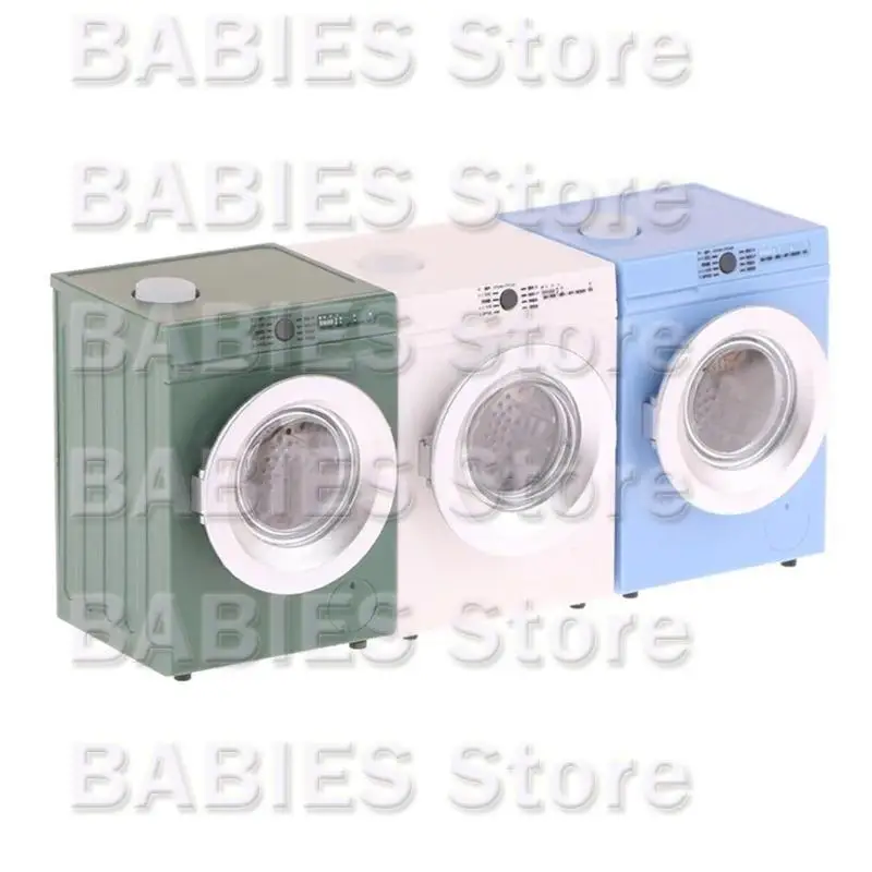 

C9GB 1 12 Scale Dollhouses Laundry Washer Rotatable Rechargeable Toy for Kids