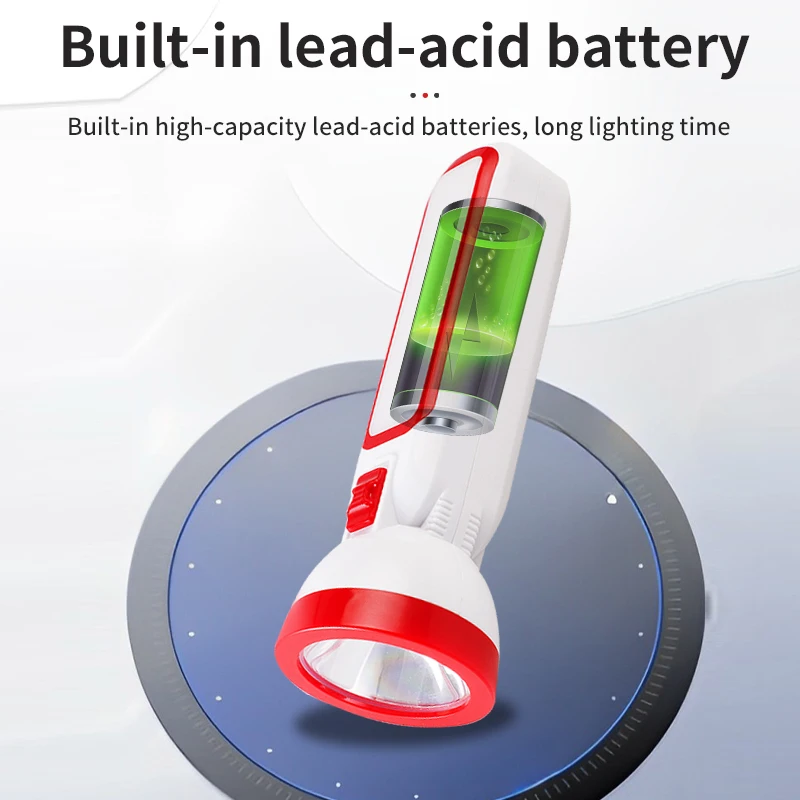 New torch light with LED side light outdoor camping handheld LED flashlight home emergency portable