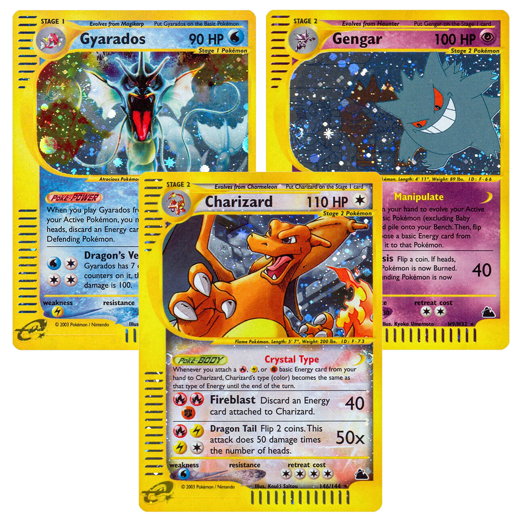 

Proxy PKM Cards AQ SK FOIL Collection Card Charizard Gengar Gyarados Arcanine TCG Game Cards PTCG Cards