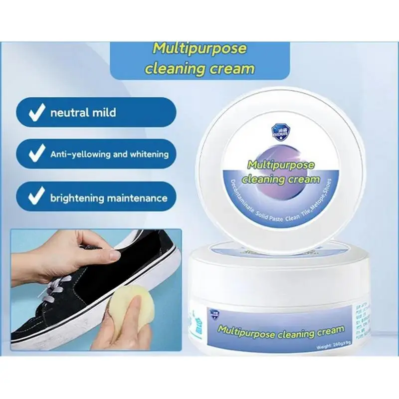 Multipurpose Cleaning Cream White Shoe Brightening Cleanser Multi-functional Cleaning And Stain Removal Cream Restore Your