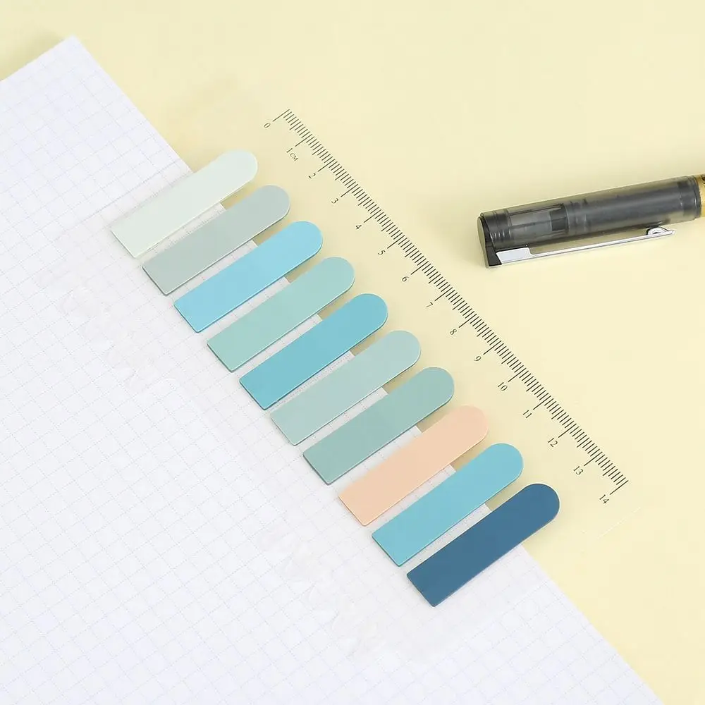 Supplies Stationery DIY Decoration Sticky Strip Index Stickers with Ruler Index Notes Paper Label Bookmark Tagging Stickers