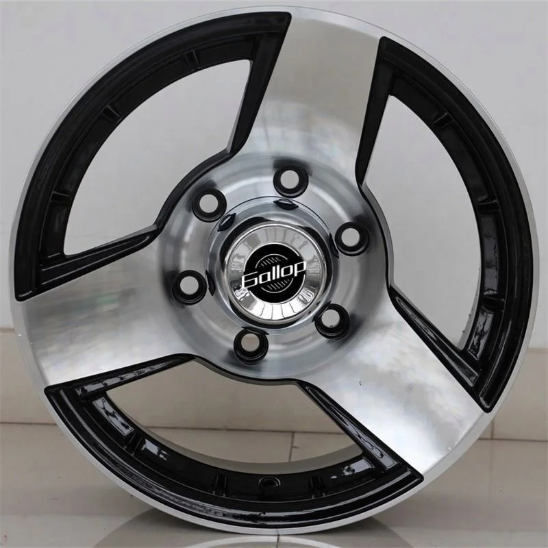 Gallop 2024 15-Inch Polished Aluminum Alloy   Flow Forming  Wheel Rim New Style 100mm PCD 5*114.3/120 6*139.7 ET -10mm Car Wheel