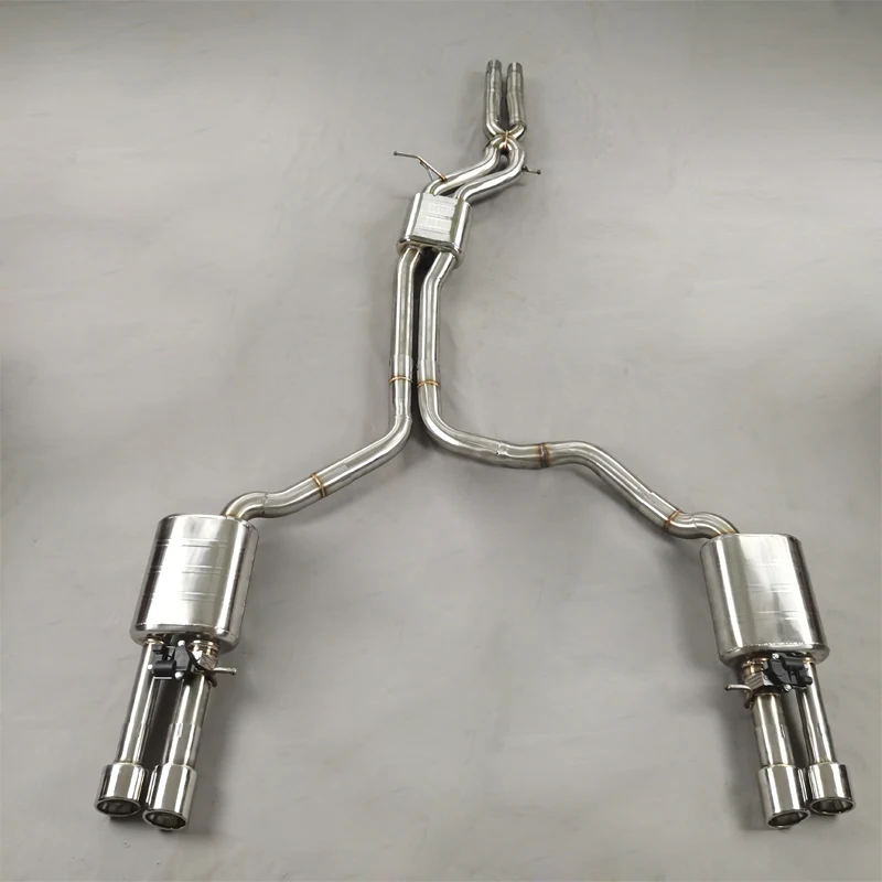High Quality Automotive Exhaust System for A6 3.0T 2.5 Change S6 Diffuser Catback Exhaust Pipe