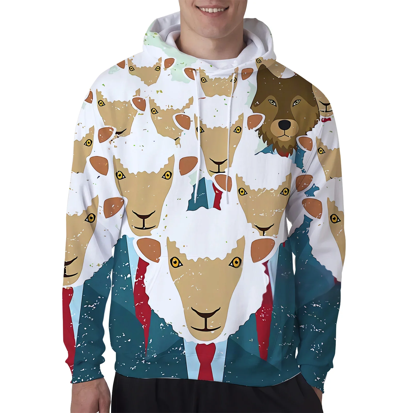 

HX модные толстовки с животными, волки в флоке овцы, толстовки с 3D принтом, мужские пальто на молнии, мужская женская одежда, дропшиппинг