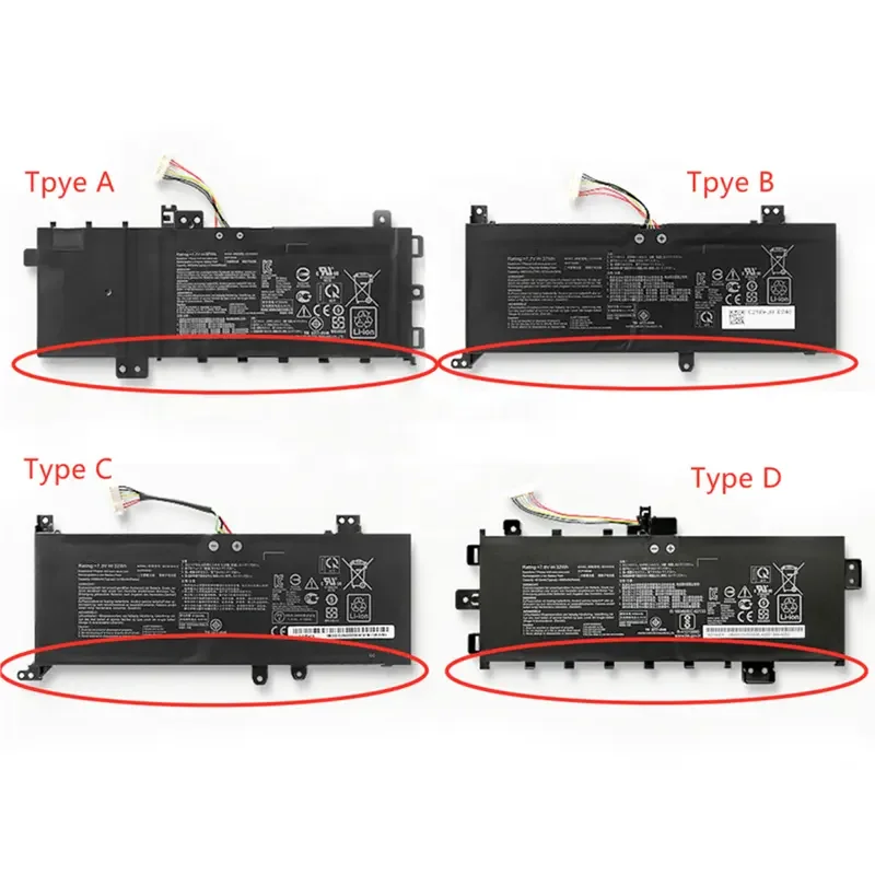 C21N1818 Laptop Battery C21N1818 FOR ASUS VIVOBOOK 15 X512DA X512DK X512F X512FA X412F F515JA Series C21N1818