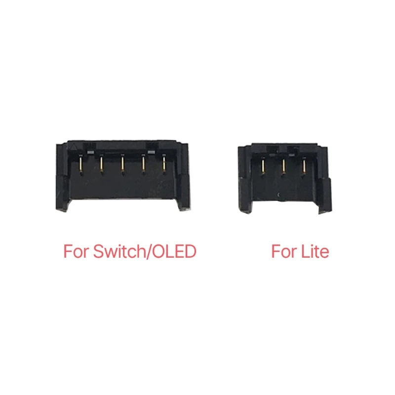 Replacement Compatible for Switch Oled/NS Lite Charge Socket Port Joystick Sliding Rail Battery Connector Repair Parts