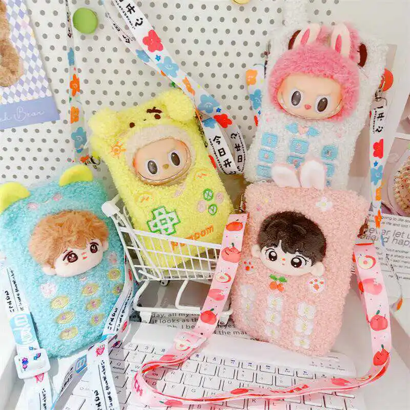 10CM Dolls Accessories Kawaii Doll Bag Crossbody Mobile Game Console Sleeping Bag Exquisite Kawaii Brithday Gift for Best Friend