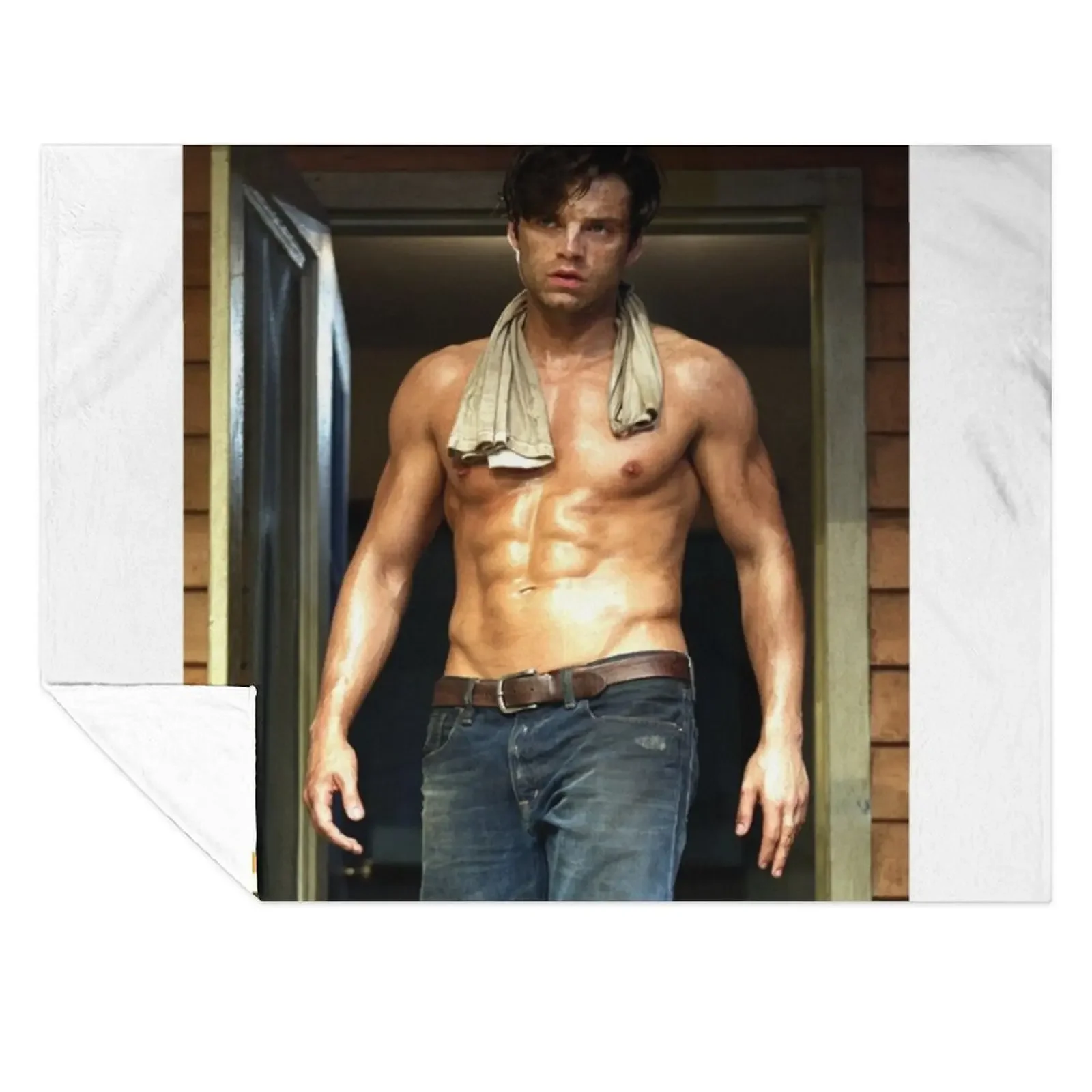

Sebastian Stan Throw Blanket Plush Decoratives Warm Comforter Blankets