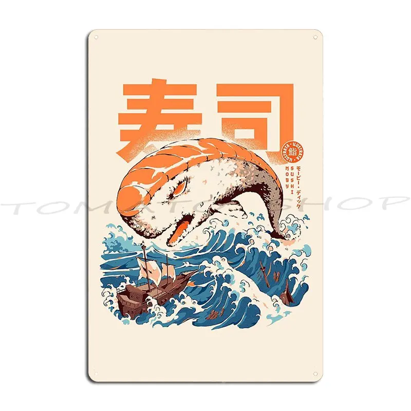 Yokai Sushi In Edo Sushi Squad Sushi Is Love Metal Sign Cinema Pub Plates Living Room Garage Decoration Custom  Tin Sign Poster