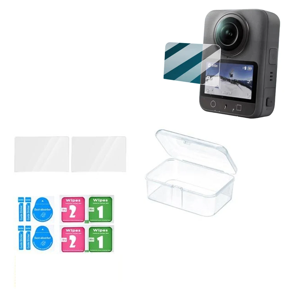 

Screen Protector for DJI Osmo 360 Degree Panoramic Camera Tempered film anti-scratch 9H Hardness Protector film with Tool kit
