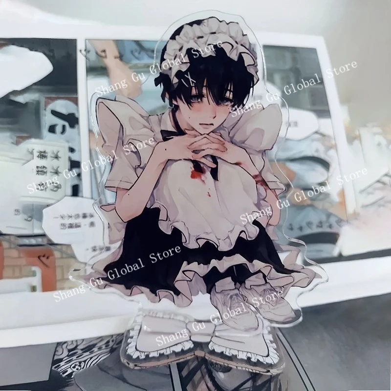 10cm/3.93in acrílico o verão hikaru morreu placas de pé anime periféricos dos desenhos animados jiaji tsujizhong mesa de empregada brinquedos decoração