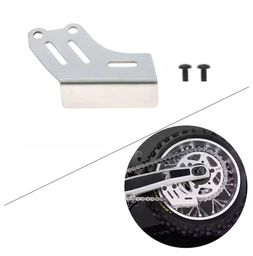 Roestvrijstalen achterkettinggeleiderbeschermer voor LOSI 1/4 Promoto-MX motorfiets upgrade onderdelenaccessoires