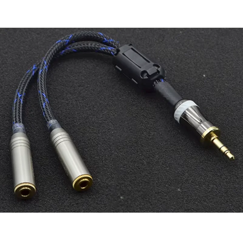3.5mm Jack To 2 RCA Female AUX Cable Adapter Splitter Audio Wire For Amplifier TV CD Speaker Player