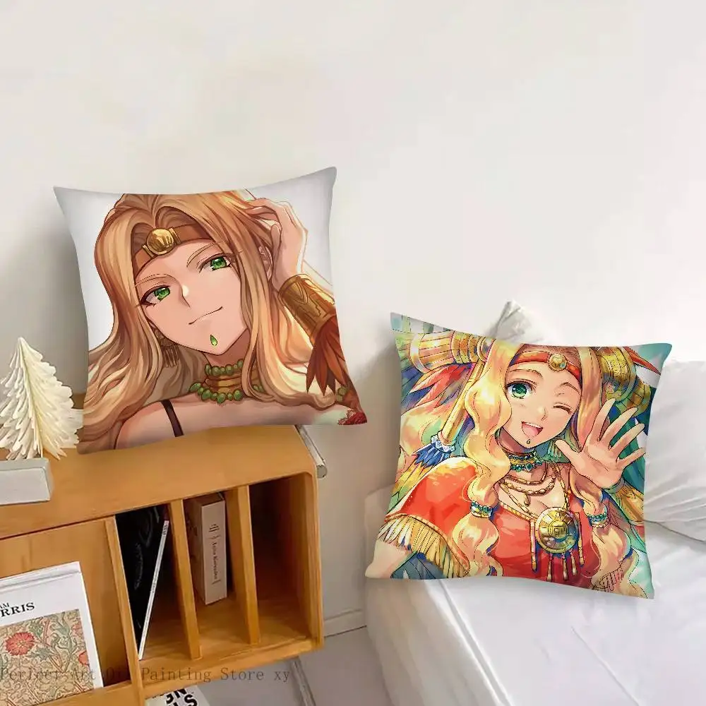 Quetzacoatl Icon Anime Game Fate Pillow Case Fashion Square Pillowcase Bedroom Sofa Room Ins Decoration Leisure