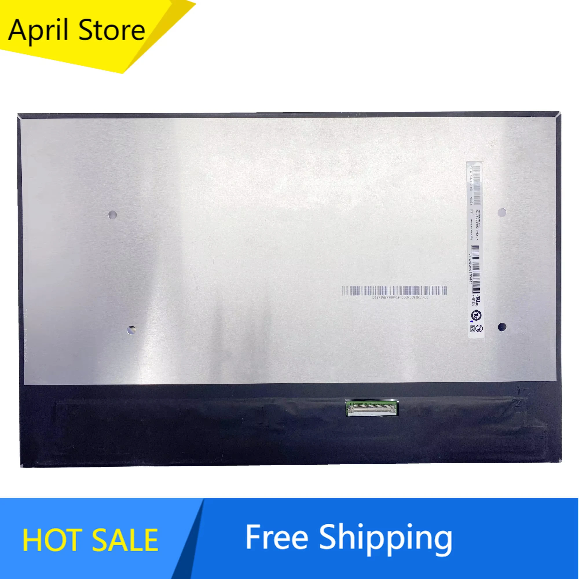 

B140QAN03.H 120Hz 14.0 inch Laptop LCD Screen Display Panel Replacement 2560*1600 EDP 40 Pins
