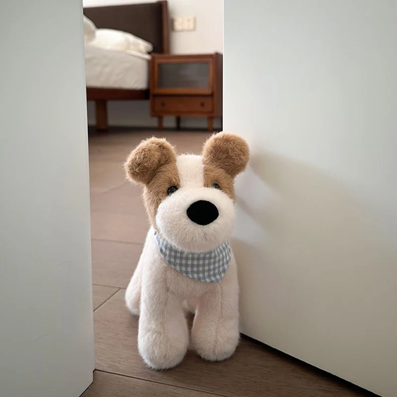 

18cm Simulation Wire Fox Terrie Dog Plushie Toy Handmade Puppy Cartoon Anime Doll Cute Room Home Decor Child Kid Birthday Gift