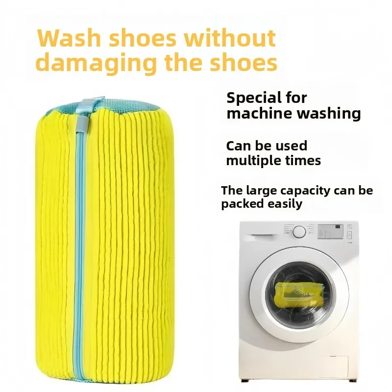 1PCS Wash Shoes Bag Padded Net Laundry Shoes Protector Fluffy fibers Polyester Washing Shoes Machine Laundry Bag Drying Bags