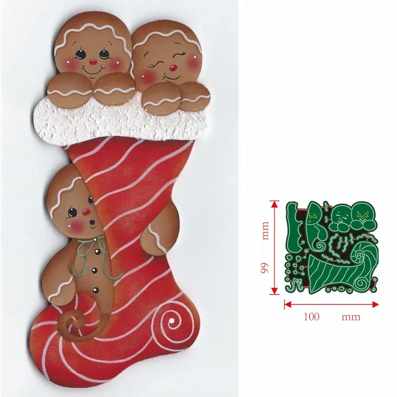 Metal Cutting Dies gingerbread Man Scrapbooking Paper Cards Decorative Craft Embossing