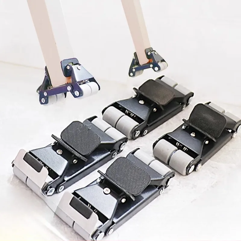Heavy Duty Universal Furniture Mover - 360° Swivel Casters with Ultra-Low Base for Sofa/Cabinet Moving Tool Floor Protection