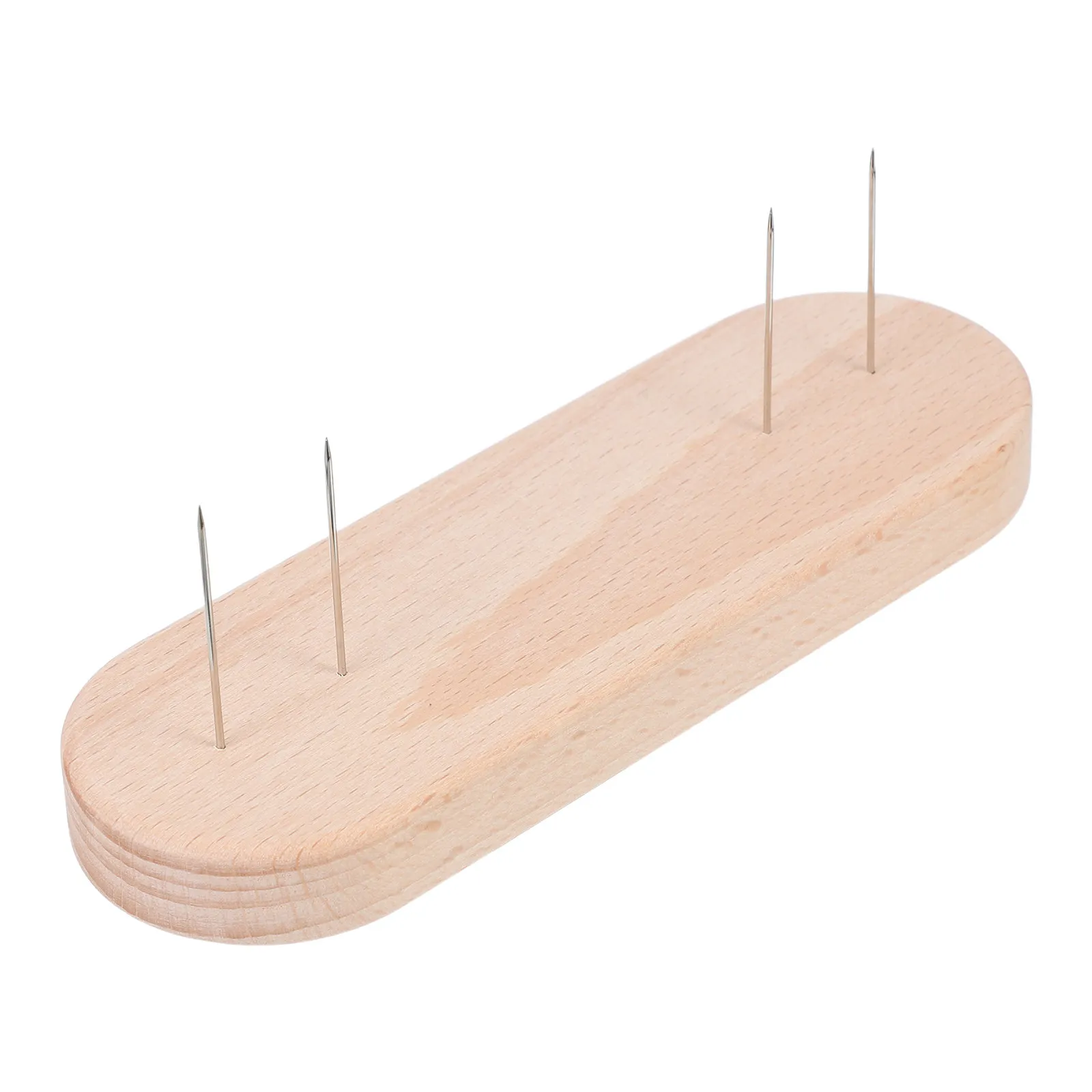 Crochet Display Stand Multi-Needle Wooden Base Stable Portable Small Felt Animal Support Rack Figure Holder Storage Bracket