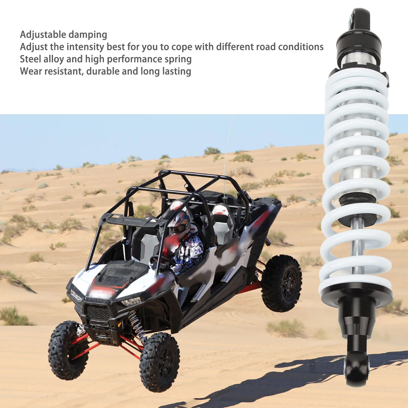 360mm Shock Absorber with Adjustable Damping  Suspension Damper for 10 -20 Dirt Bike Motorcycle  QUAD  kart