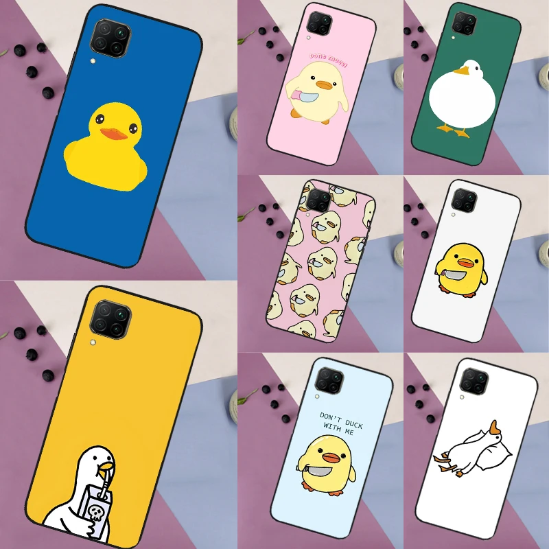 Cartoon Duck Knife For Huawei Nova Y91 Y90 Y60 Y70 Y61 9 10 SE Nova 11 Pro 3i 8i 11i 5T P20 P40 P30 Lite Case