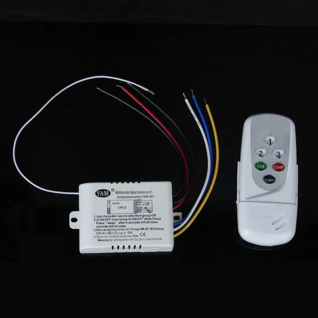 Wireless 3 Way ON OFF Wall Switch Remote Control 220V 240V Smart Light Controller for Modern Lamps