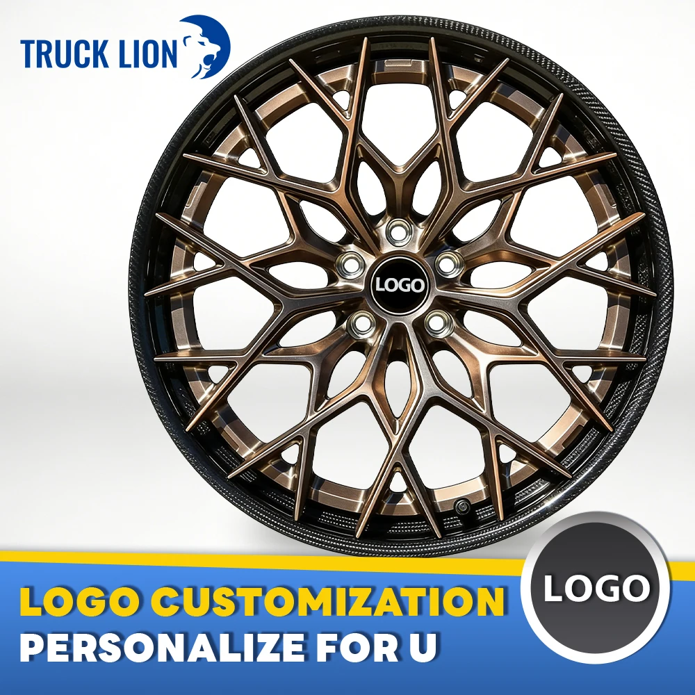 Ultra Lightweight Monoblock Forged Wheel Rim, 18-24 Inch Carbon Fiber Alloy Hub, 5x112 5x120 PCD For   Luxury Racing Car Modific