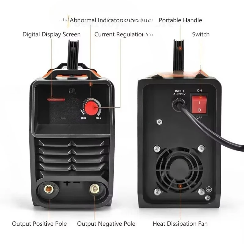 Mini MMA 300 DC Inverter Welding Machine 110/220V Portable Arc Welder Set Home Use