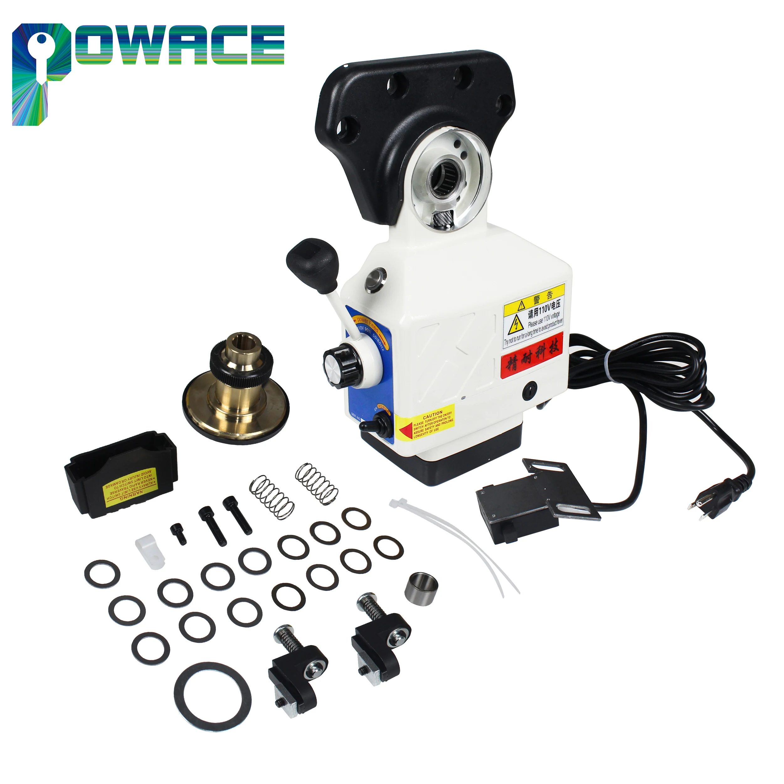 

400S X Axis Power Feed Kit For Bridgeport Milling Machine 0-200RPM 450 in-lb Torque Low Noise Precise Bearing Durable