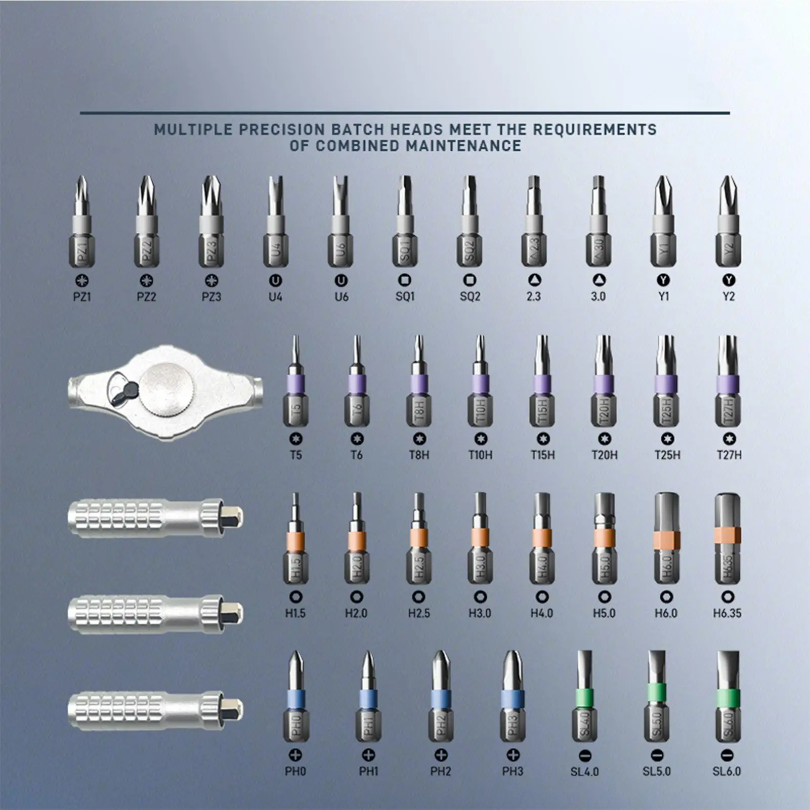 

Magnetic Screwdriver Set Magnetic Portable Tool With Detachable Handle Computer Tools Repair Set For Electronics Computer Phone